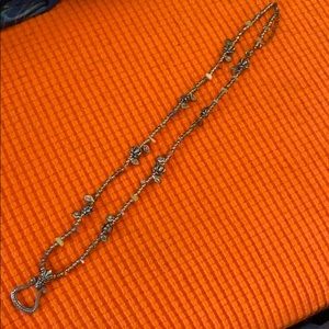 COPY - Vintage metal and shell long necklace